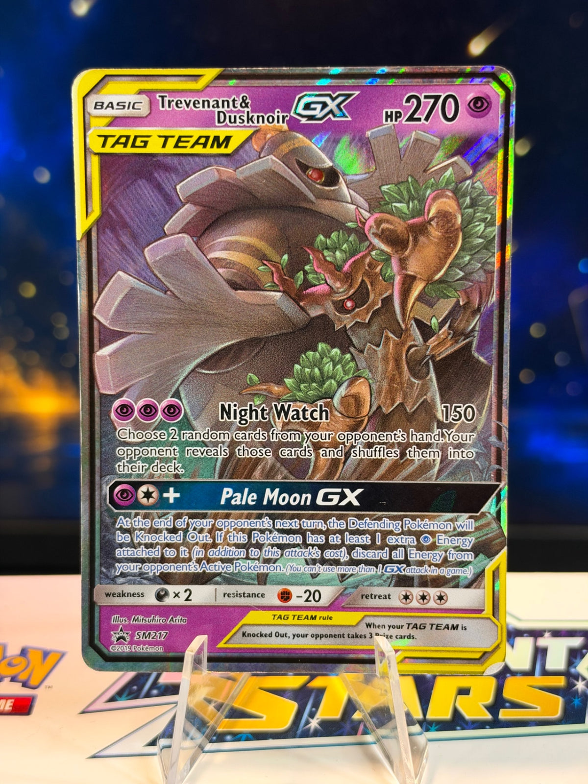 Trevenant &amp; Dusknoir-GX - SM Black Star Promos 