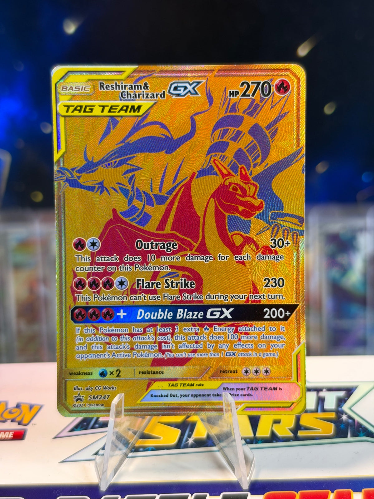 Reshiram &amp; Charizard-GX - SM Black Star Promos 