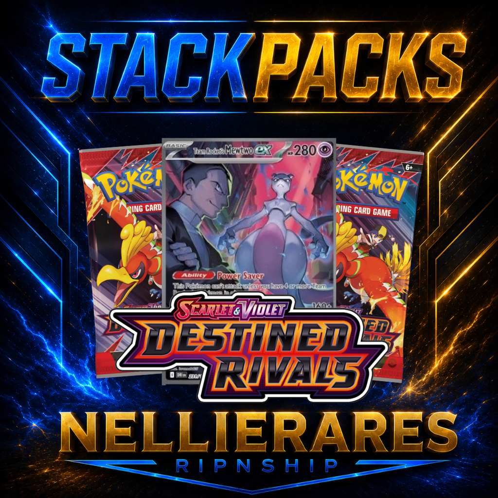4x Destined Rivals Booster pack + (1 st StackVault pack)