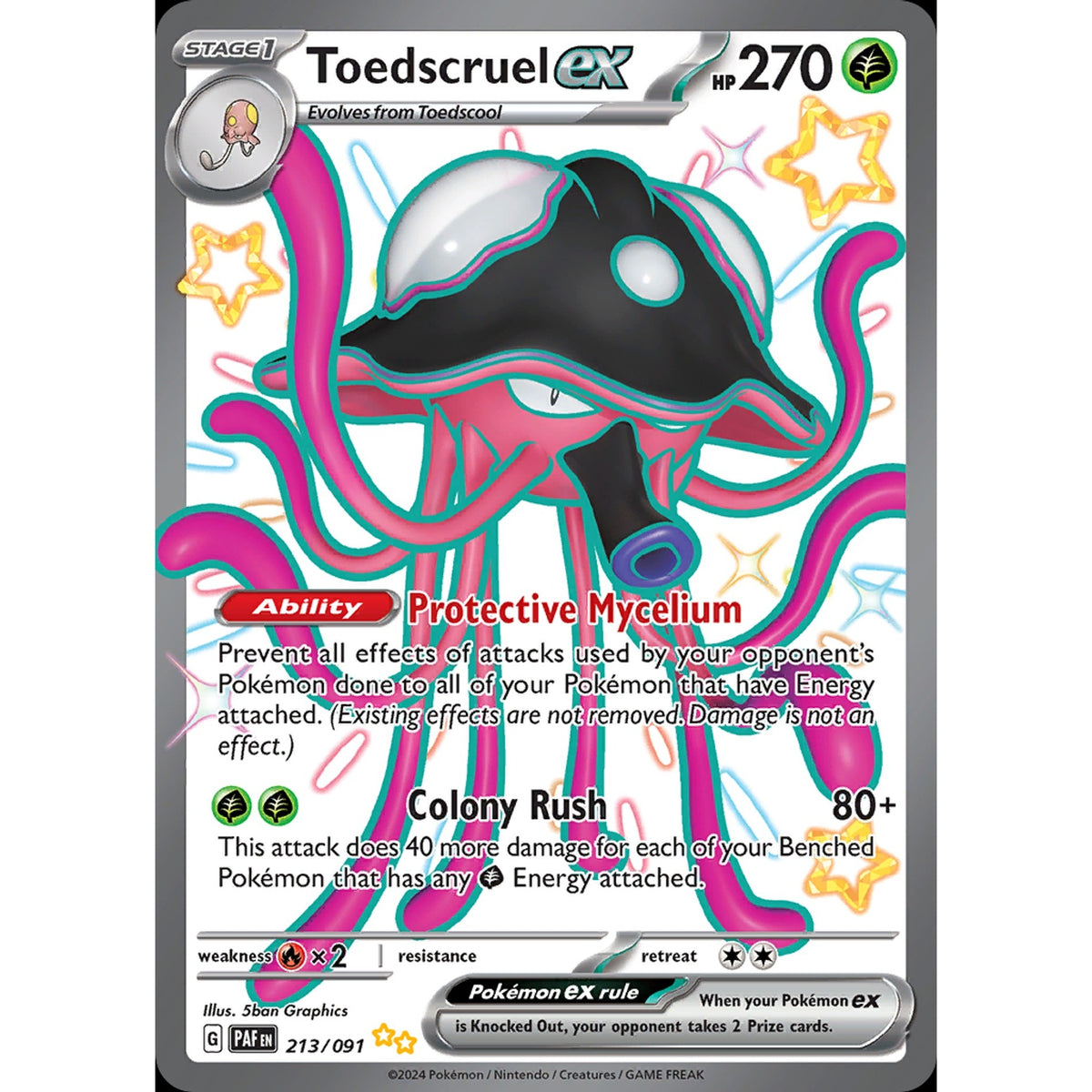 Toedscruel ex - Paldean Fates 