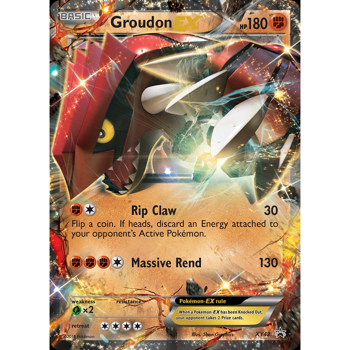 Groudon-EX - XY Black Star Promos 