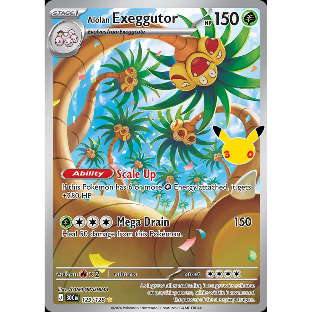 Alolan Exeggutor - 30th Celebration 